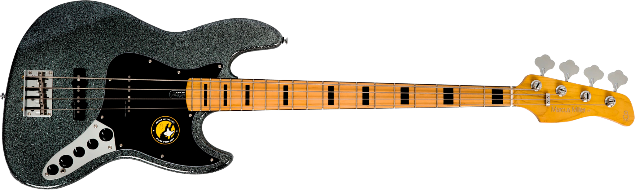 Sire Marcus Miller V7 Alder 2nd Gen 4st 4c Active Mn - Sparkle Black - Solidbody E-bass - Main picture