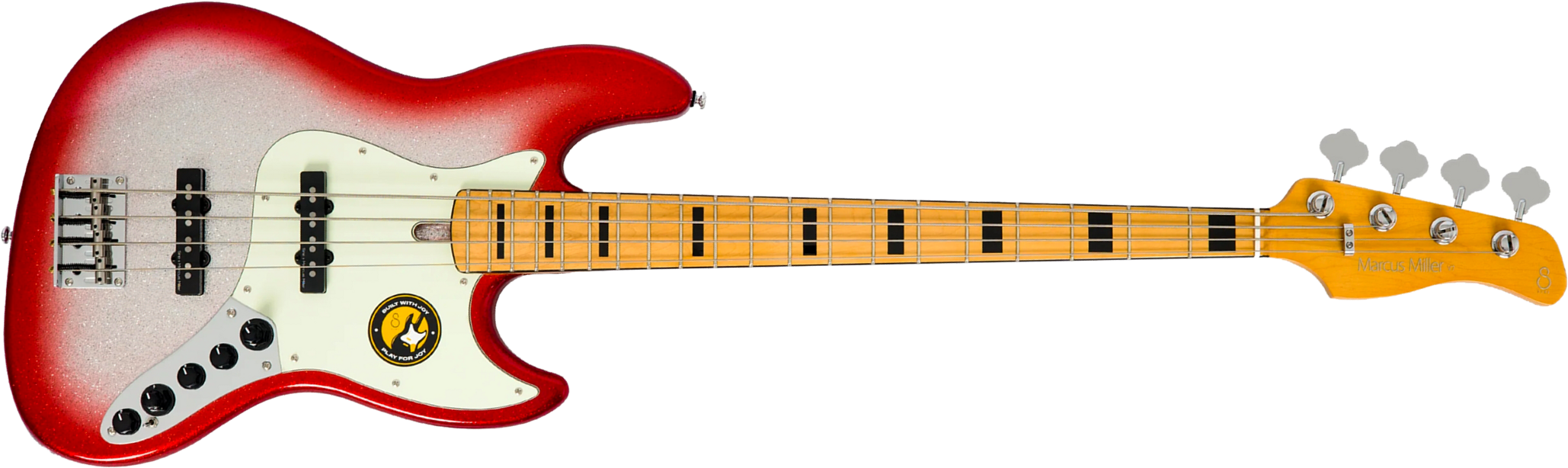 Sire Marcus Miller V7 Alder 2nd Gen 4st 4c Active Mn - Redburst Sparkle - Solidbody E-bass - Main picture