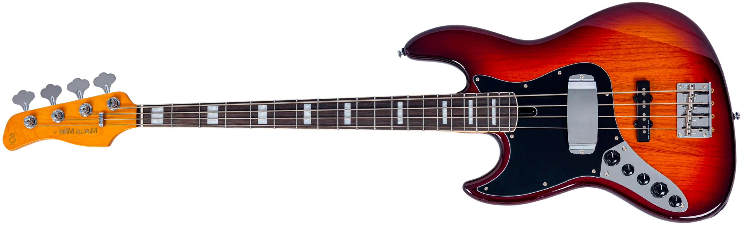 Sire Marcus Miller V7 Alder New Gen 4st Lh 4c Gaucher Active Eb - Tobacco Sunburst - Solidbody E-bass - Main picture
