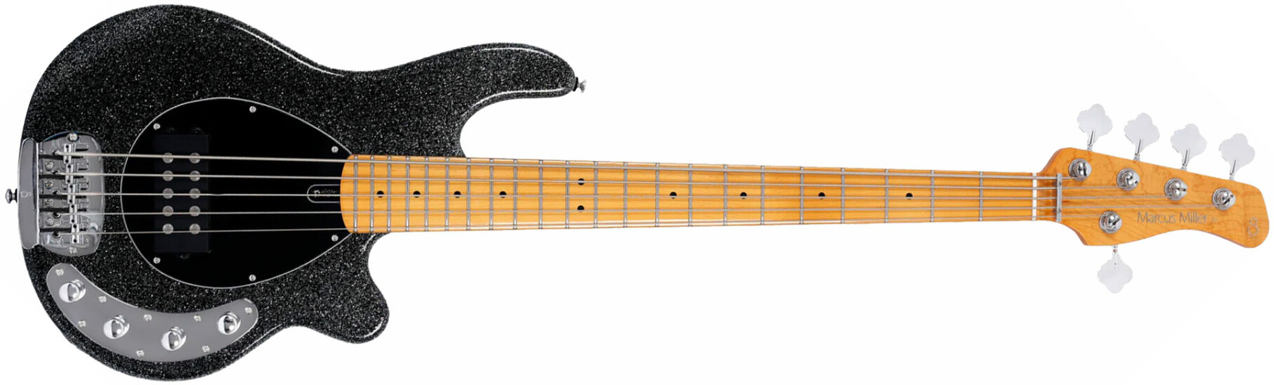 Sire Marcus Miller Z3 5st 5c Active Mn - Sparkle Black - Solidbody E-bass - Main picture