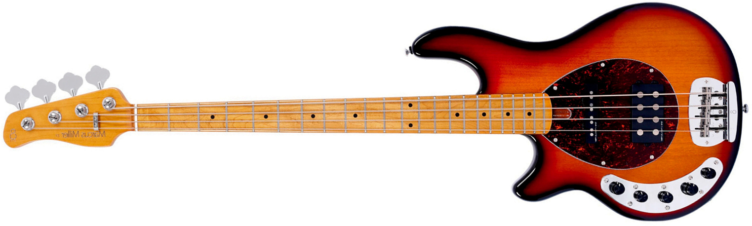 Sire Marcus Miller Z7 4st Lh 4c Gaucher Active Mn - 3 Tone Sunburst - Solidbody E-bass - Main picture