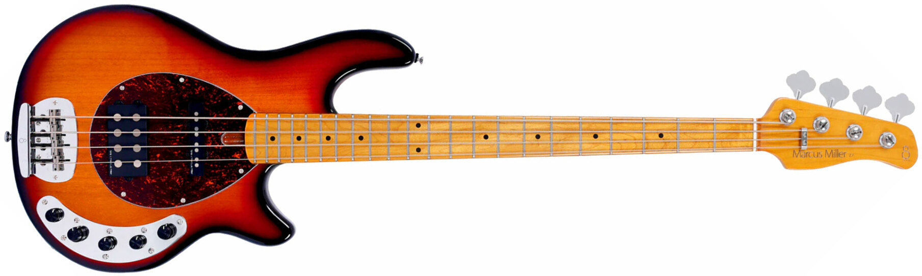 Sire Marcus Miller Z7 Alder 4st 4c Active Mn - 3 Tone Sunburst - Solidbody E-bass - Main picture