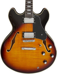 Semi-hollow e-gitarre Sire Larry Carlton H7 - Vintage sunburst