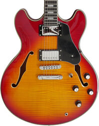 Semi-hollow e-gitarre Sire Larry Carlton H7 - Cherry sunburst