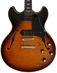 Semi-hollow e-gitarre Sire Larry Carlton H7V - Vintage sunburst