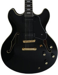 Semi-hollow e-gitarre Sire Larry Carlton H7V - Black