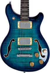 Semi-hollow e-gitarre Sire Larry Carlton Q7 Hollow - transparent blue
