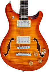 Semi-hollow e-gitarre Sire Larry Carlton Q7 Hollow - amber burst
