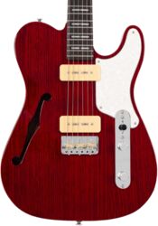 E-gitarre in teleform Sire Larry Carlton T7TM - See through red