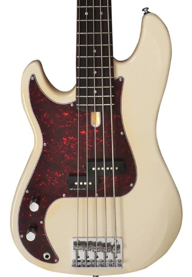 Solidbody e-bass Sire Marcus Miller P5R 5ST LH - Vintage white