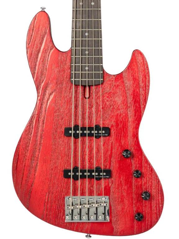 Solidbody e-bass Sire Marcus Miller V6 5ST - candy apple red