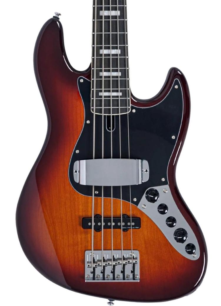 Solidbody e-bass Sire Marcus Miller V7 Alder New Gen 5ST (5-String) - Tobacco sunburst