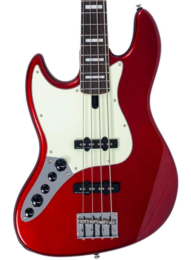 Solidbody e-bass Sire Marcus Miller V7 Alder New Gen 4ST LH - Candy apple red