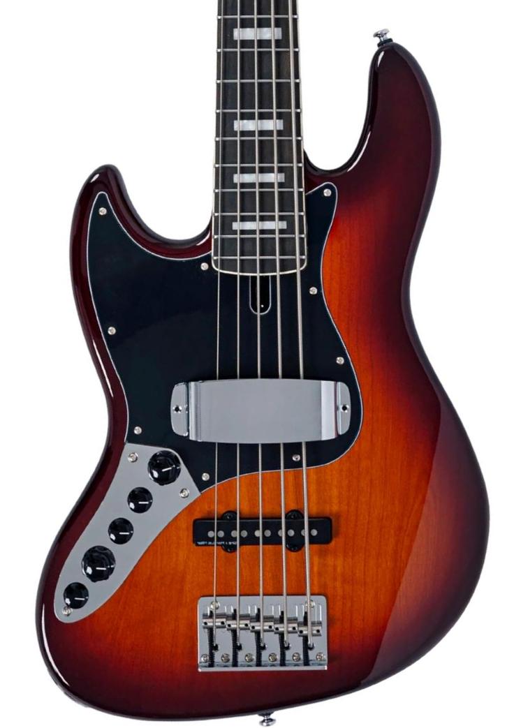 Solidbody e-bass Sire Marcus Miller V7 Alder New Gen 5ST LH (5-String) - Tobacco sunburst