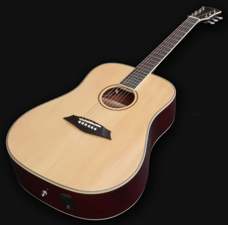 Sire Larry Carlton A3-d Signature Dreadnought Epicea Acajou Rw - Natural - Elektroakustische Gitarre - Variation 1