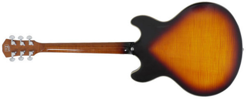 Sire Larry Carlton H7 Signature Ht Hh Eb - Vintage Sunburst - Semi-Hollow E-Gitarre - Variation 2