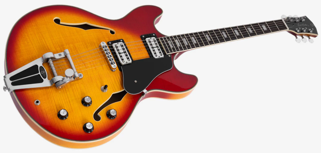 Sire Larry Carlton H7t Signature 2h Ht Eb - Cherry Sunburst - Semi-Hollow E-Gitarre - Variation 2