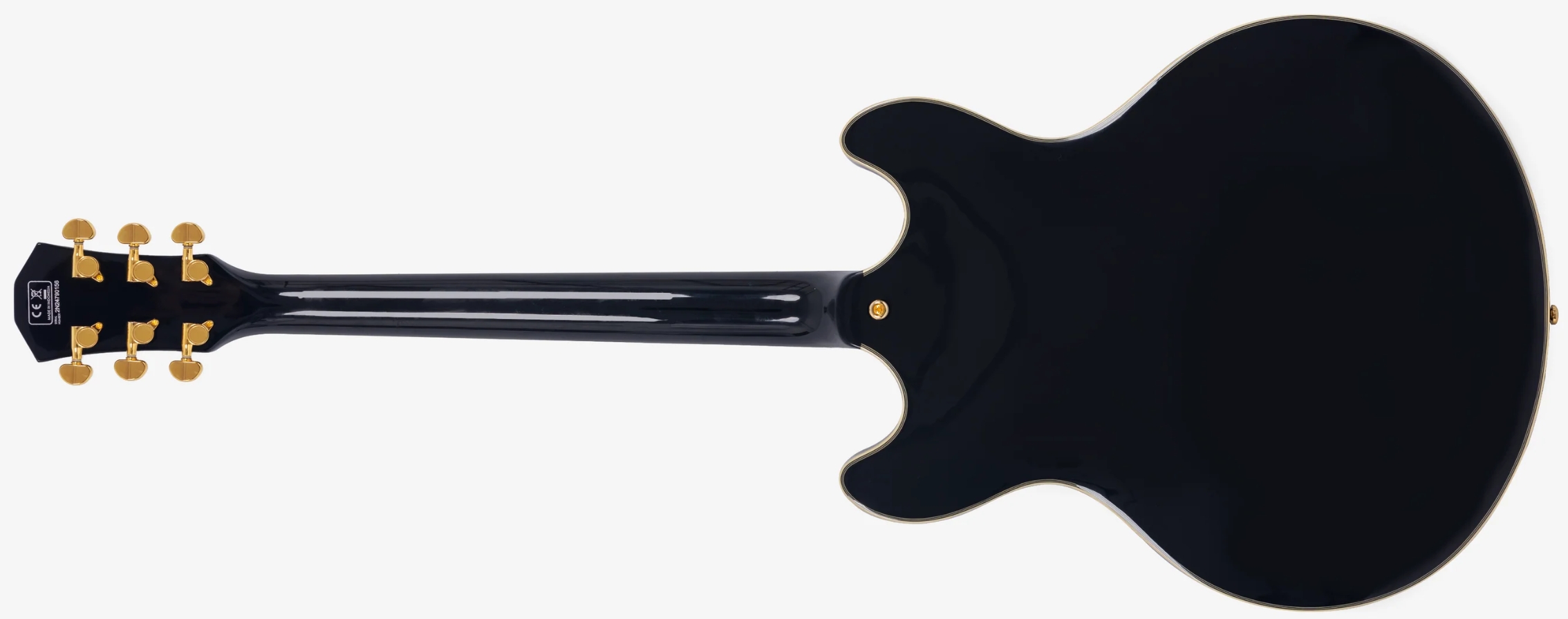 Sire Larry Carlton H7v Lh Signature Gaucher 2s P90 Ht Eb - Black - Semi-Hollow E-Gitarre - Variation 1