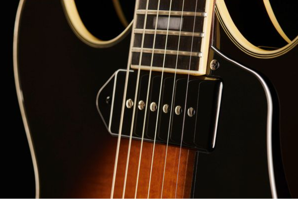 Sire Larry Carlton H7v Lh Signature Gaucher 2s P90 Ht Eb - Vintage Sunburst - E-Gitarre für Linkshänder - Variation 3