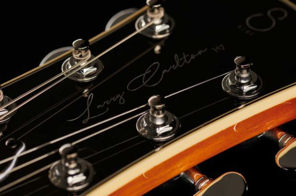 Sire Larry Carlton H7v Signature 2s P90 Ht Eb - Vintage Sunburst - Semi-Hollow E-Gitarre - Variation 6