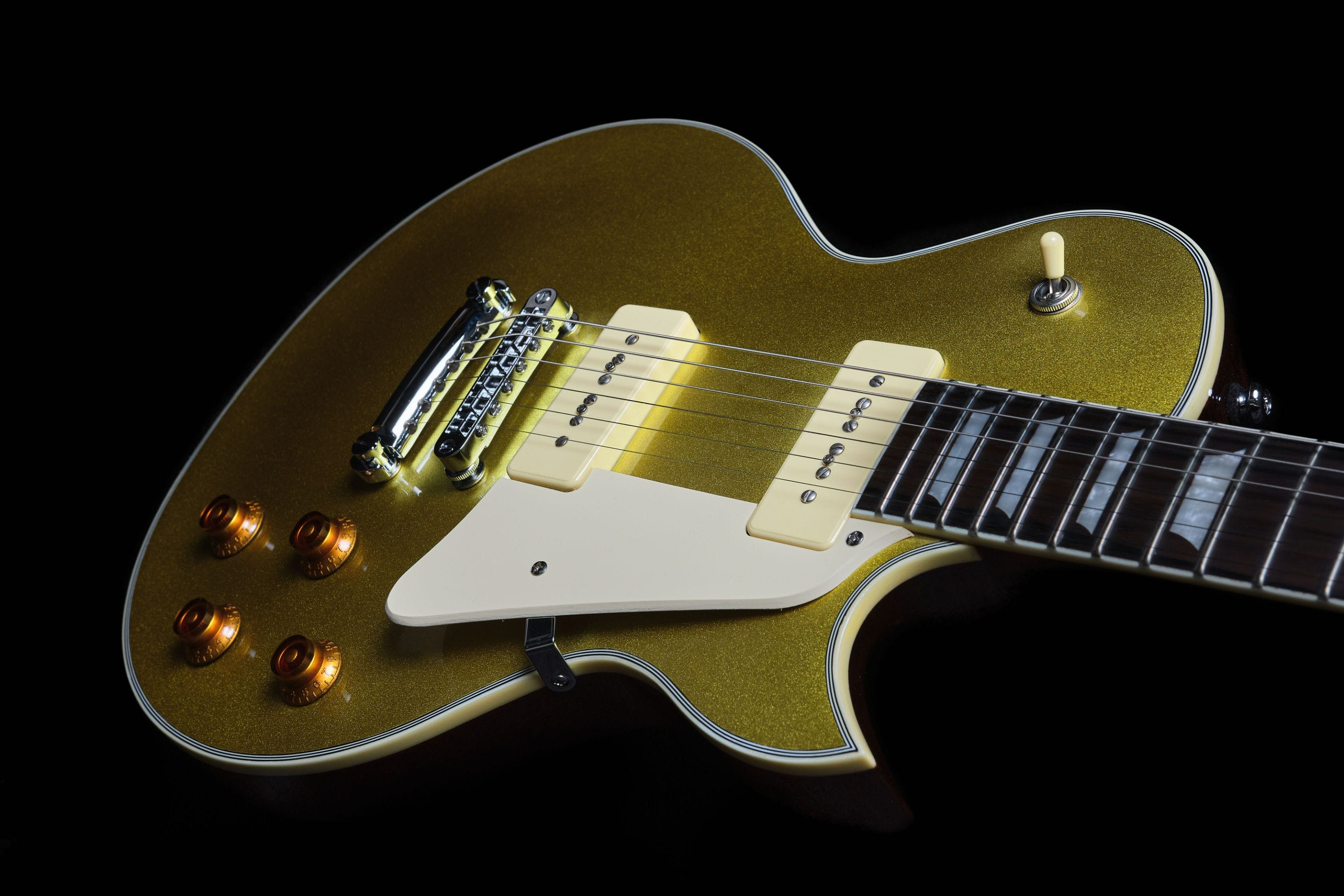 Sire Larry Carlton L7v Signature 2s P90 Ht Eb - Gold Top - Single-Cut-E-Gitarre - Variation 1