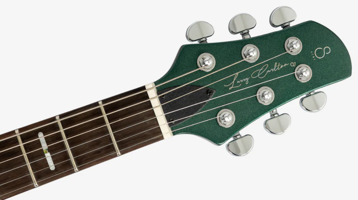Sire Larry Carlton Q7 Lh Gaucher 2h Trem Eb - Metallic Green - Double Cut E-Gitarre - Variation 3
