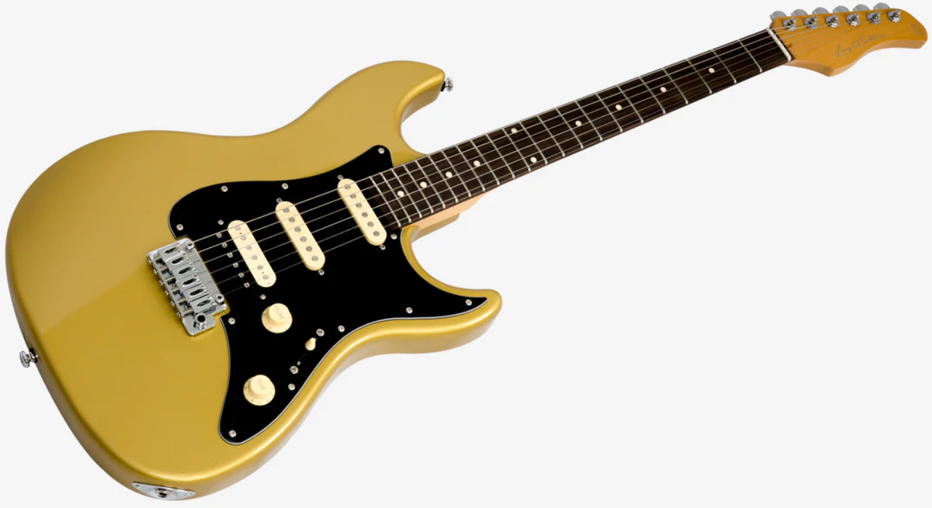 Sire Larry Carlton S3 Hss New Gen Trem Rw - Metallic Gold - E-Gitarre in Str-Form - Variation 2