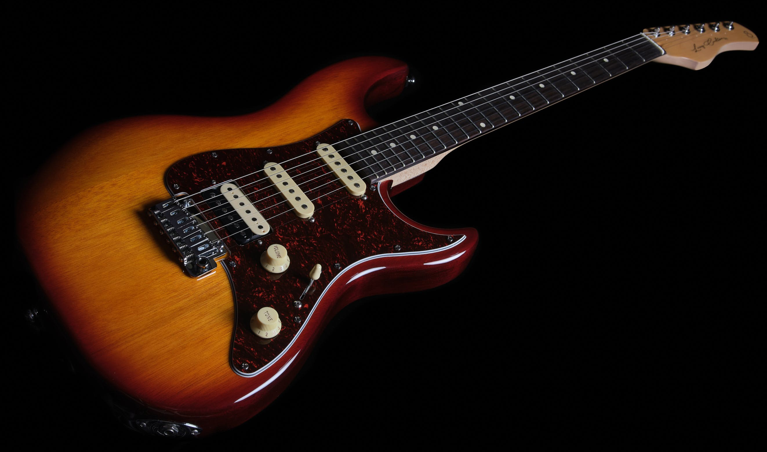 Sire Larry Carlton S3 Lh Signature Gaucher Hss Trem Rw - Tobacco Sunburst - E-Gitarre für Linkshänder - Variation 1