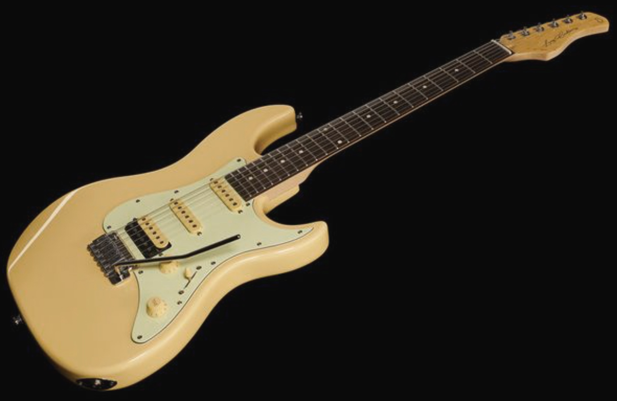 Sire Larry Carlton S3 Lh Signature Gaucher Hss Trem Rw - Vintage White - E-Gitarre für Linkshänder - Variation 1