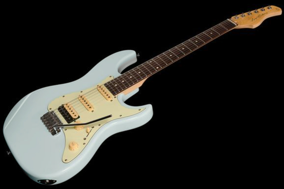 Sire Larry Carlton S3 Lh Signature Gaucher Hss Trem Rw - Sonic Blue - E-Gitarre für Linkshänder - Variation 1