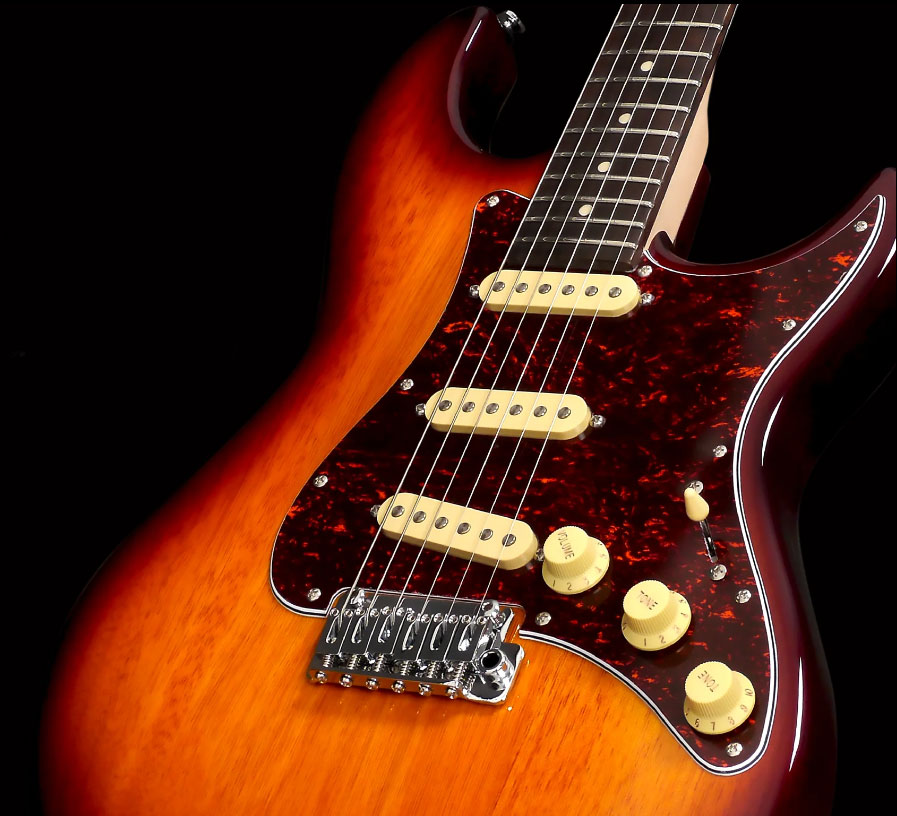 Sire Larry Carlton S3 Sss Lh Signature Gaucher 3s Trem Rw - Tobacco Sunburst - E-Gitarre in Str-Form - Variation 2