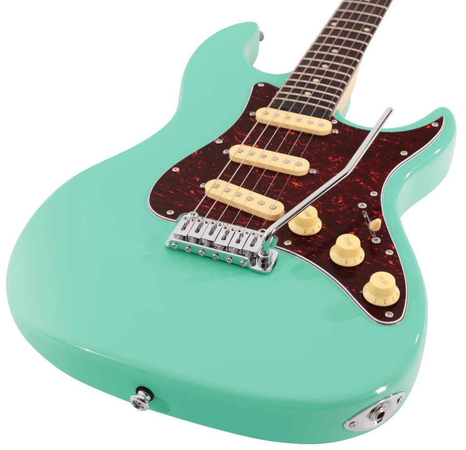 Sire Larry Carlton S3 Sss Lh Signature Gaucher 3s Trem Rw - Mild Green - E-Gitarre in Str-Form - Variation 2