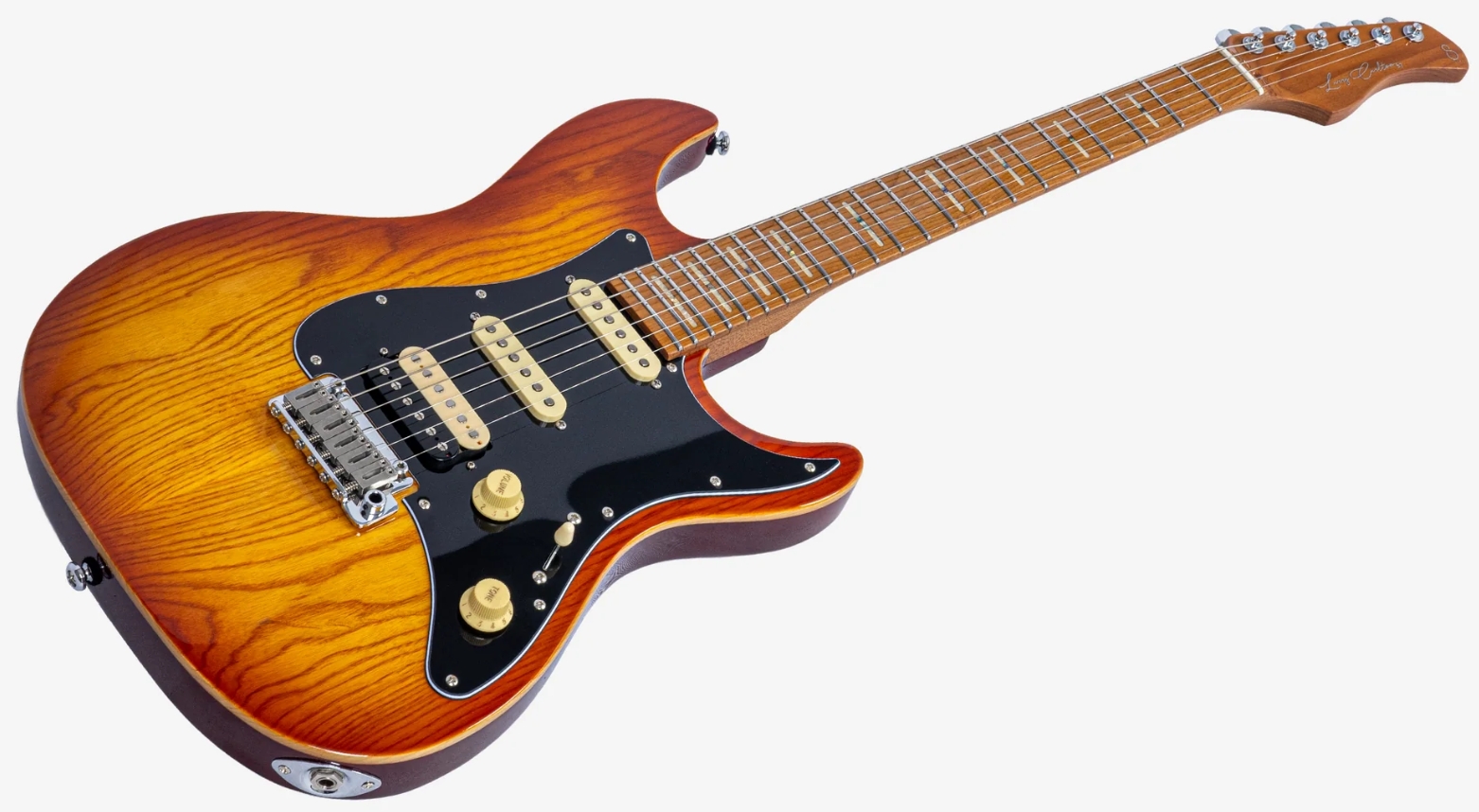 Sire Larry Carlton S7 Ash Top 3s Trem Mn - Amber Burst - E-Gitarre in Str-Form - Variation 2