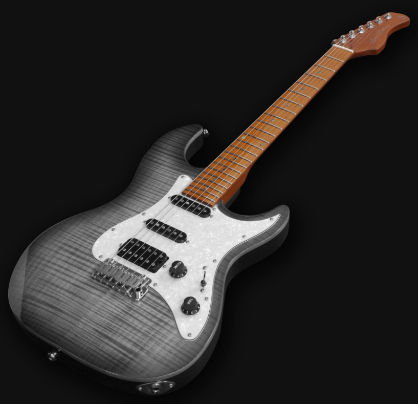 Sire Larry Carlton S7 Fm Signature Hss Trem Mn - Trans Black - E-Gitarre in Str-Form - Variation 2