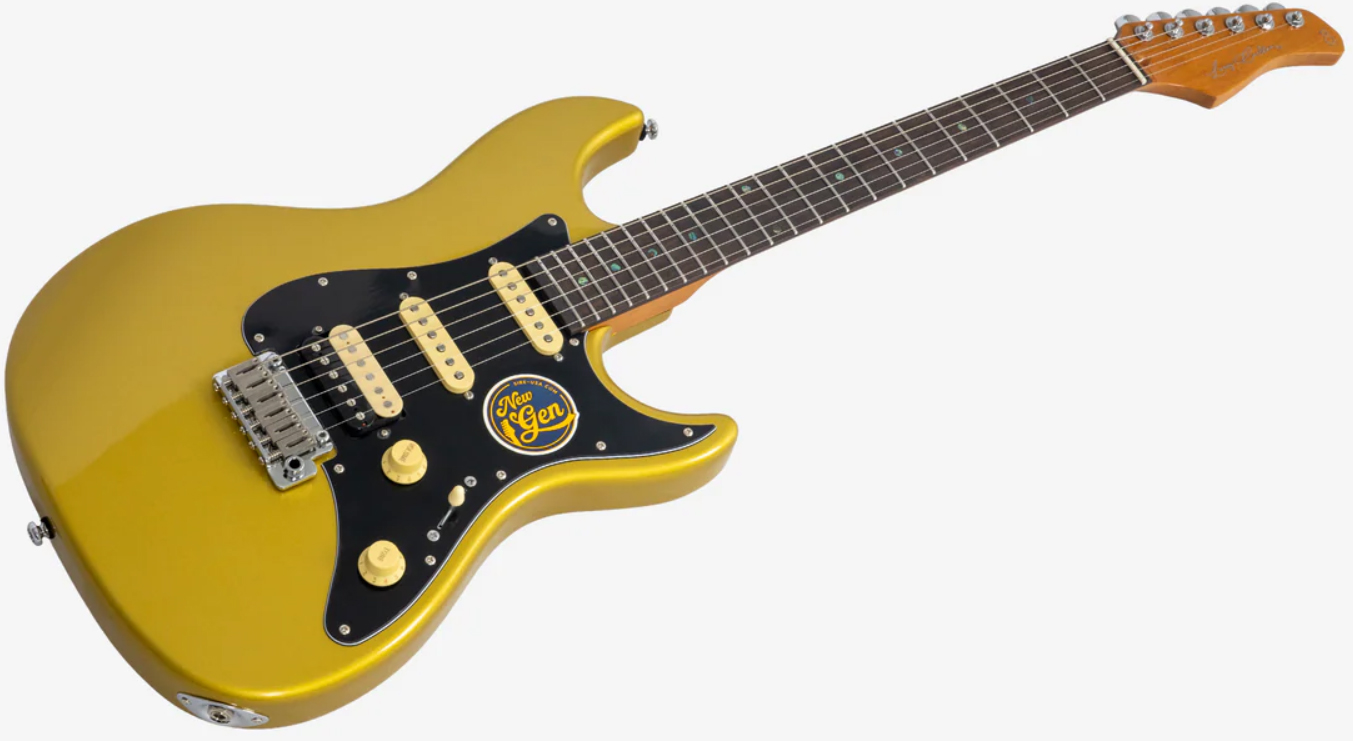 Sire Larry Carlton S7 Hss Lh Gaucher New Gen Trem Rw - Metallic Gold - E-Gitarre in Str-Form - Variation 2
