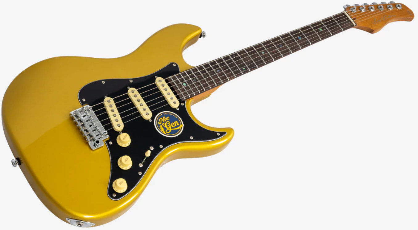 Sire Larry Carlton S7 Lh Gaucher New Gen 3s Trem Rw - Metallic Gold - E-Gitarre in Str-Form - Variation 2