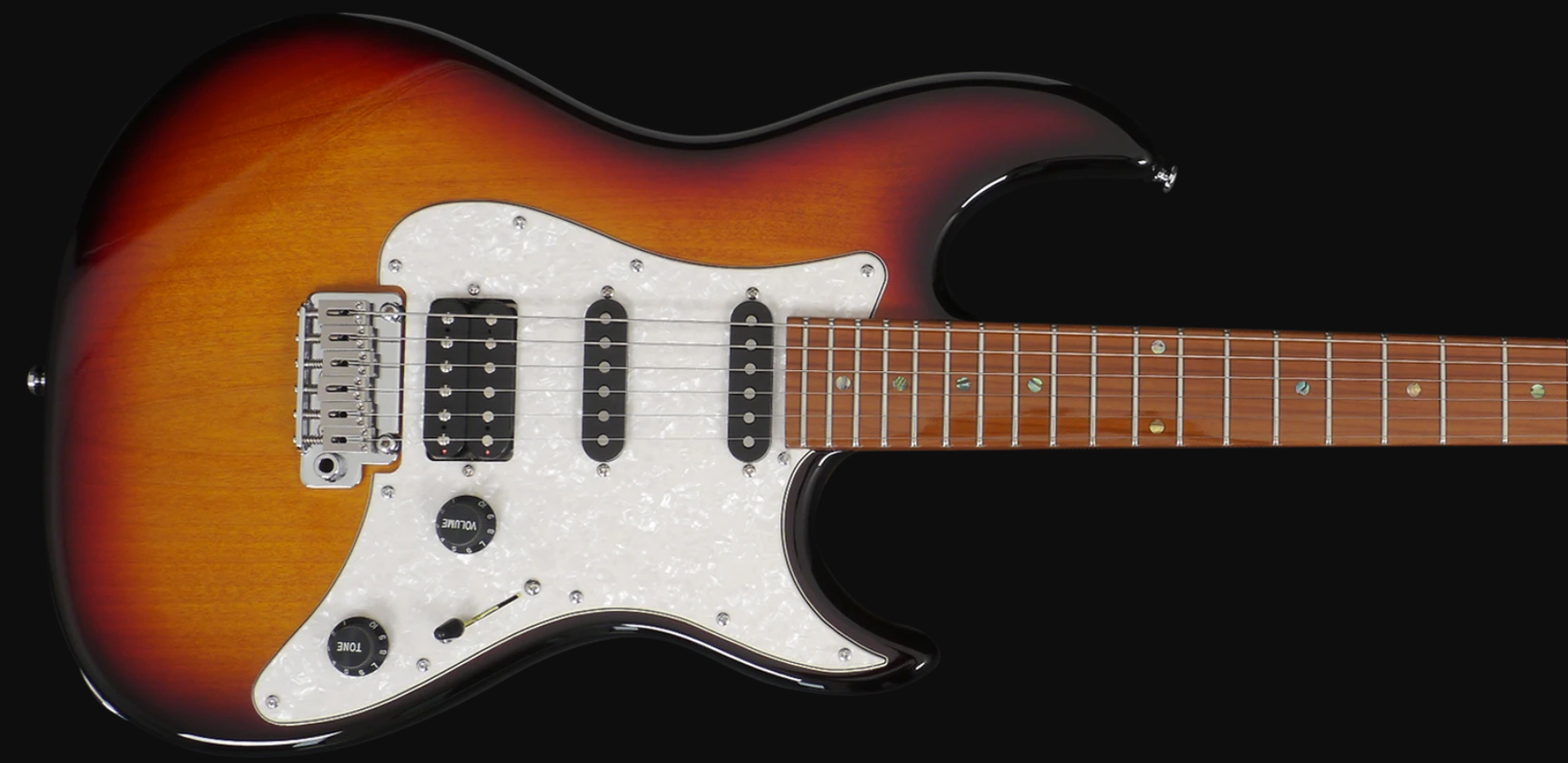 Sire Larry Carlton S7 Signature Hss Trem Eb - 3 Tone Sunburst - E-Gitarre in Str-Form - Variation 2