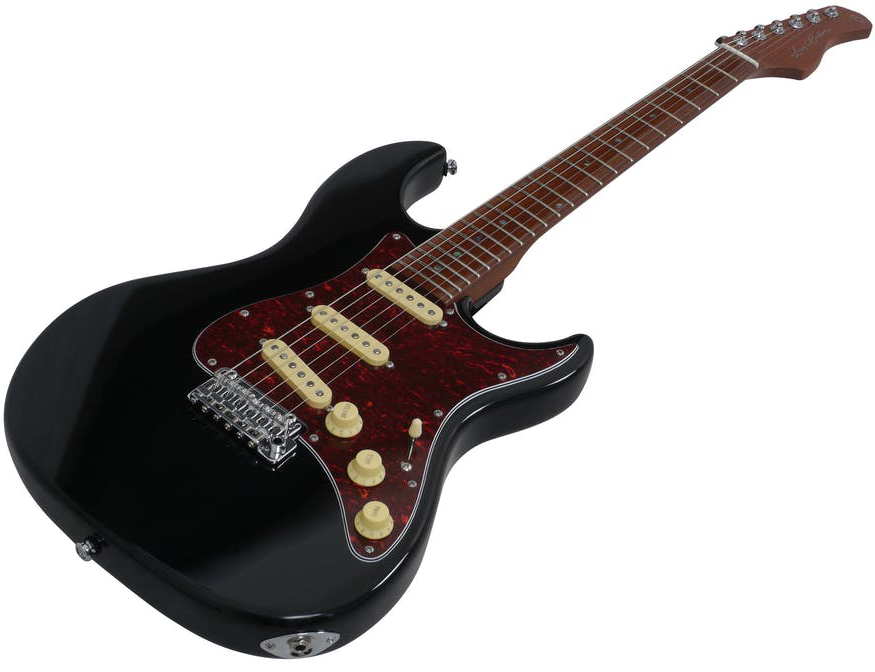 Sire Larry Carlton S7 Vintage Lh Signature Gaucher 3s Trem Mn - Black - E-Gitarre für Linkshänder - Variation 2