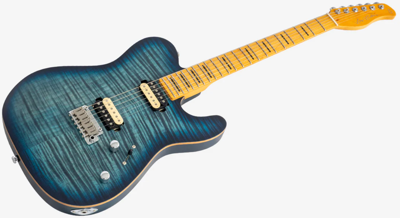 Sire Larry Carlton T7 Fm New Gen 2h Trem Mn - Transparent Blue - E-Gitarre in Teleform - Variation 2