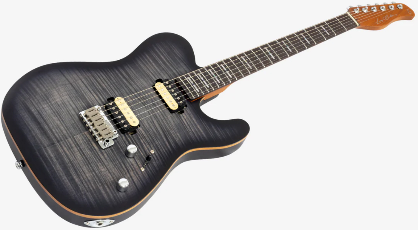 Sire Larry Carlton T7 Fm New Gen 2h Trem Rw - Transparent Black - E-Gitarre in Teleform - Variation 2
