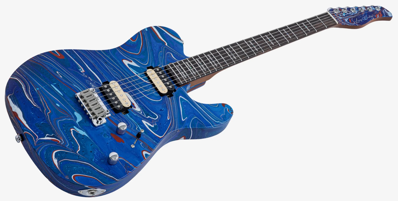 Sire Larry Carlton T7 Sw 2h Trem Rw - Blue Swirl - E-Gitarre in Teleform - Variation 2