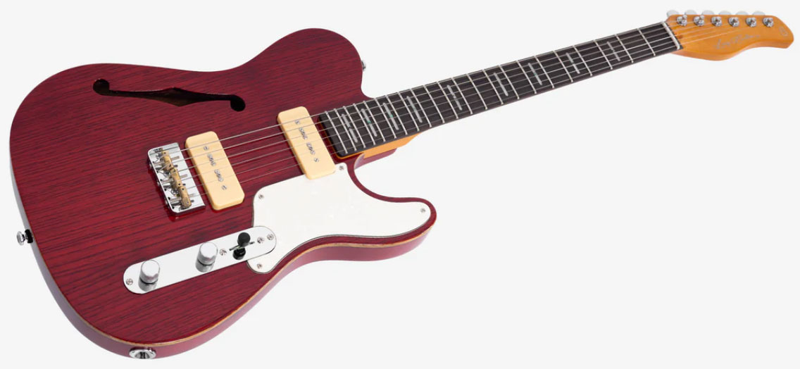 Sire Larry Carlton T7tm Signature 2s P90 Ht Rw - See Through Red - E-Gitarre in Teleform - Variation 2
