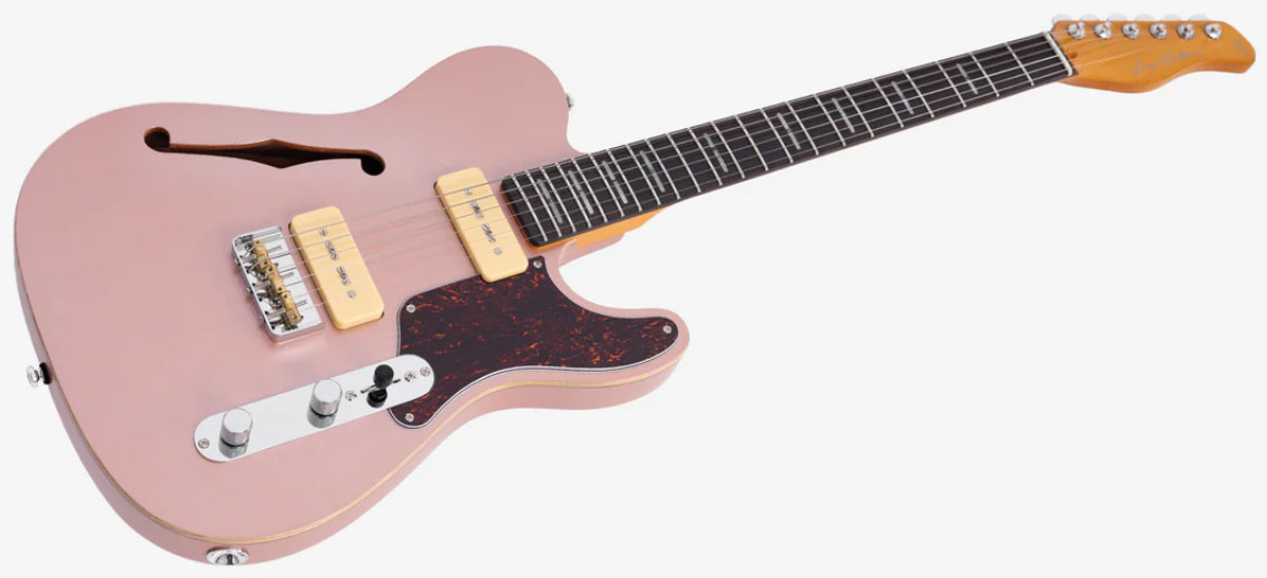 Sire Larry Carlton T7tm Signature 2s P90 Ht Rw - Rosegold - E-Gitarre in Teleform - Variation 2