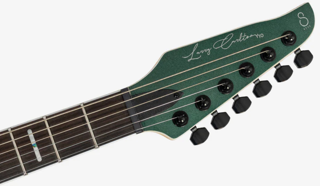 Sire Larry Carlton Y10 2h Fishman Fluence Trem Eb - Metallic Green - E-Gitarre in Str-Form - Variation 3