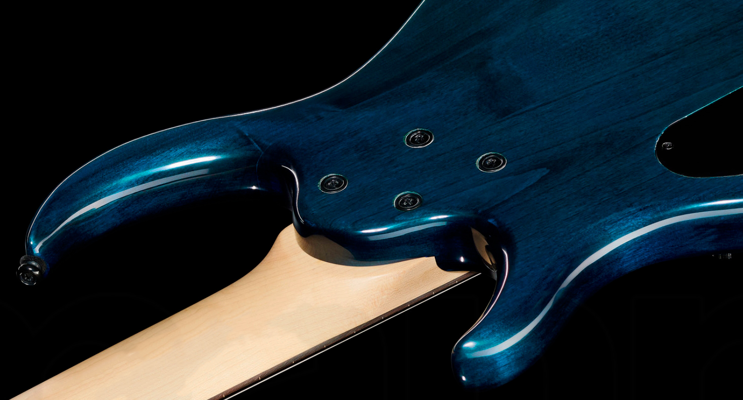 Sire Marcus Miller M5 Swamp Ash 5st Fl Fretless Active Eb - Transparent Blue - Solidbody E-bass - Variation 3