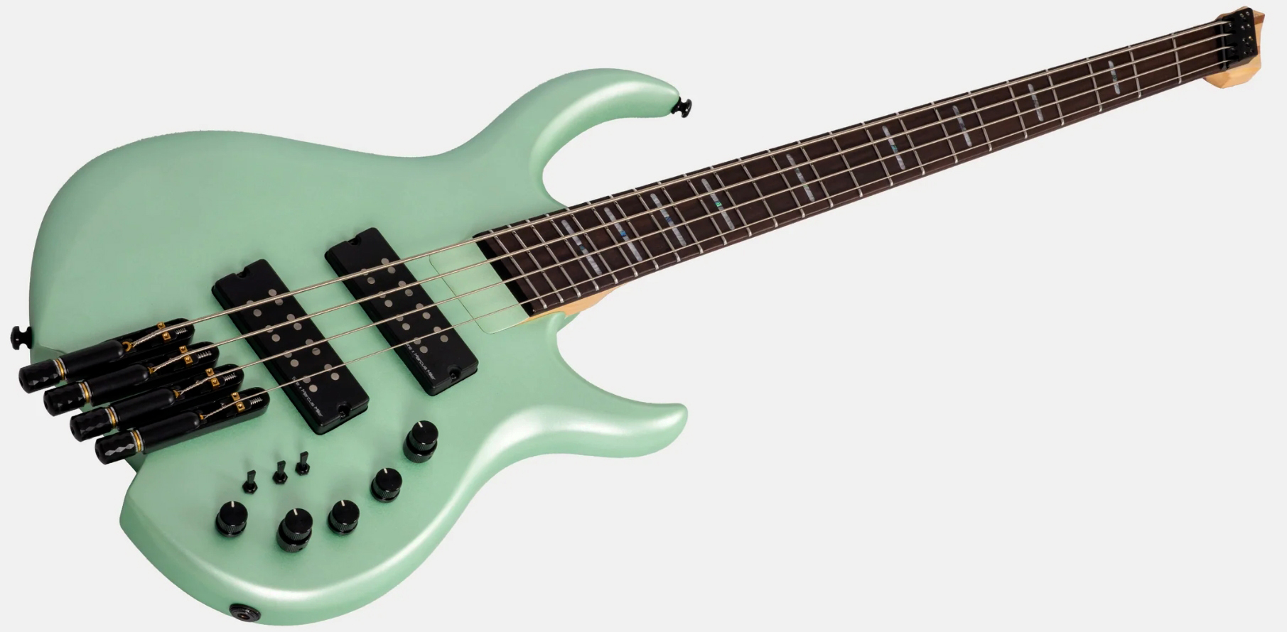 Sire Marcus Miller M6 Headless 4st Multiscale Active Rw - Surf Green Metallic - Solidbody E-bass - Variation 2