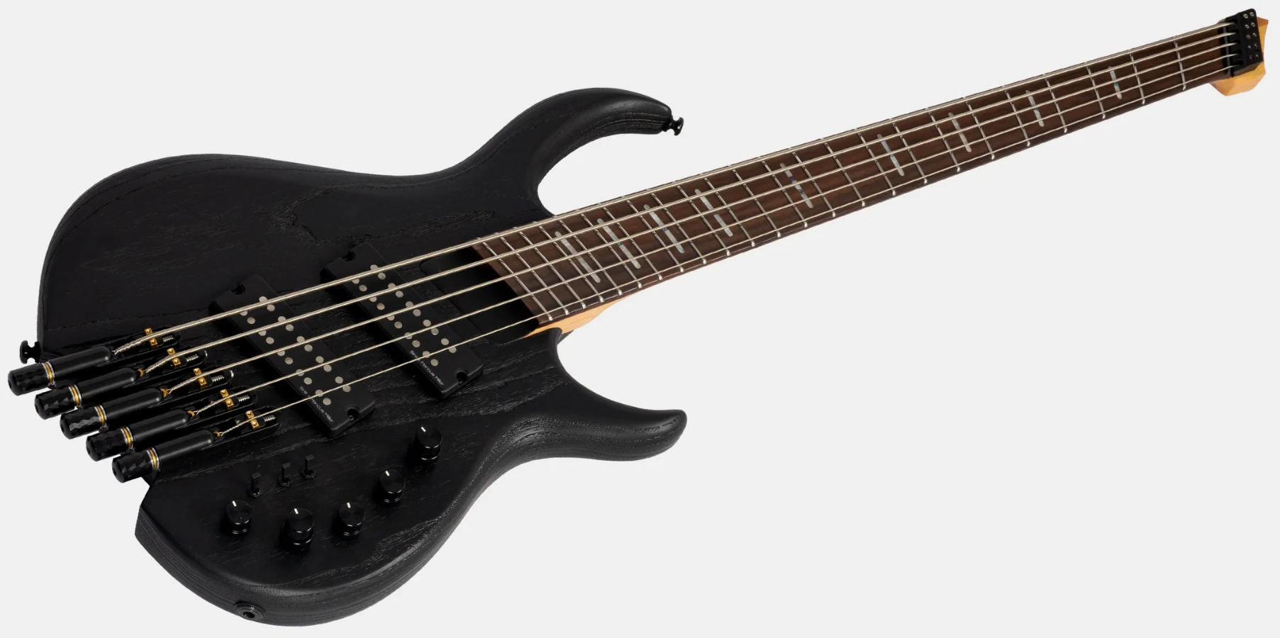 Sire Marcus Miller M6 Headless 5st Multiscale 5c Active Rw - Black - Solidbody E-bass - Variation 2