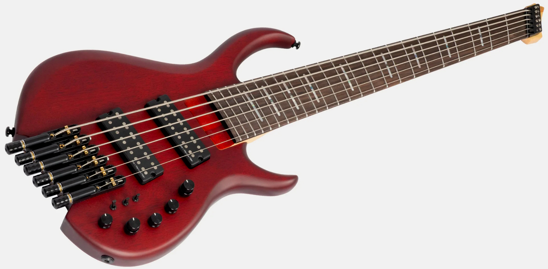 Sire Marcus Miller M6 Headless 6st Multiscale 6c Active Rw - Mahogany Satin - Solidbody E-bass - Variation 7