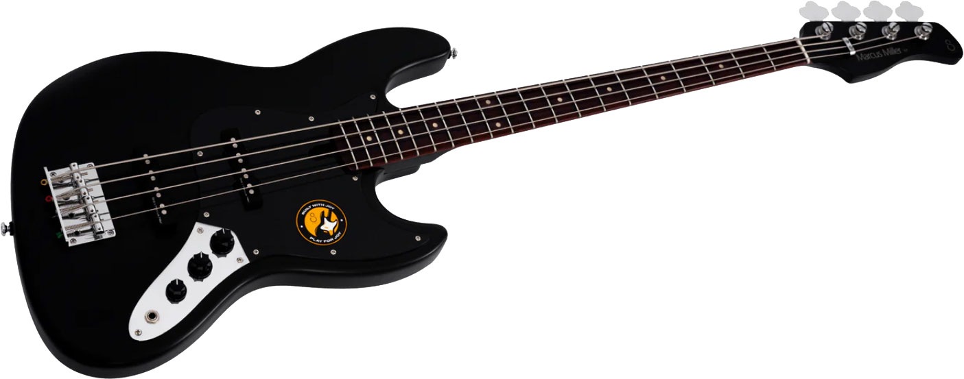 Sire Marcus Miller V3p 4st Lh Gaucher Rw - Black Satin - Solidbody E-bass - Variation 2