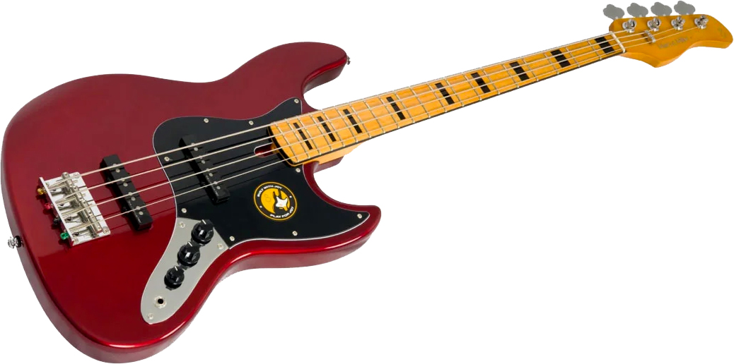 Sire Marcus Miller V5 Alder 4st Fretless Mn - Candy Apple Red - Solidbody E-bass - Variation 2